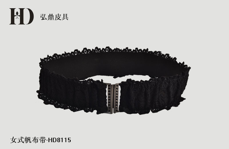 女式帆布松緊腰帶HD8115